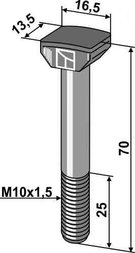 Hammer-head bolt