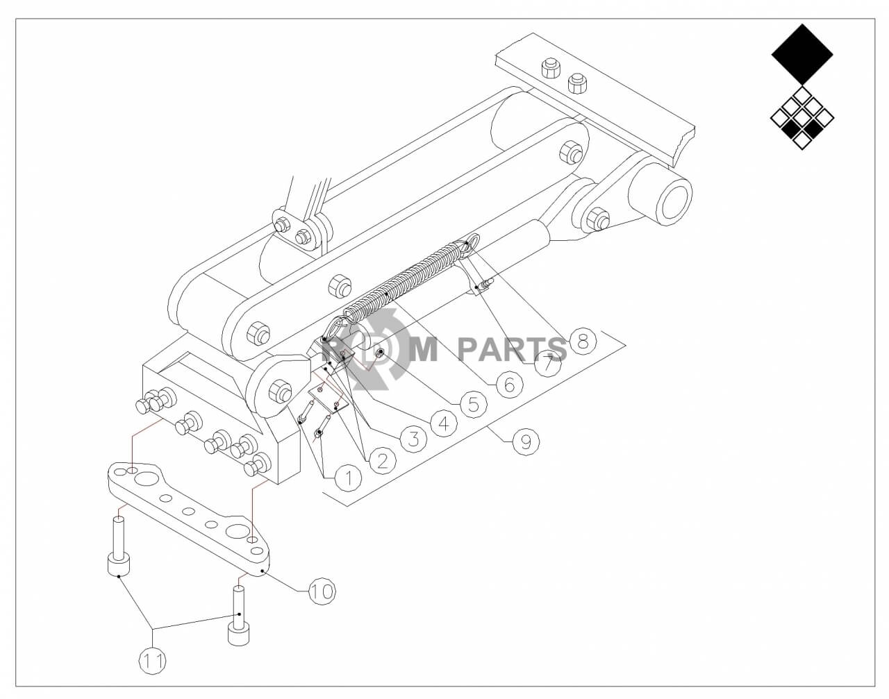 Replacement parts for VD7516 Penhouder Spanveer