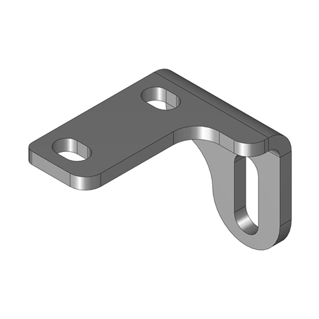 Bracket - scraper - lh