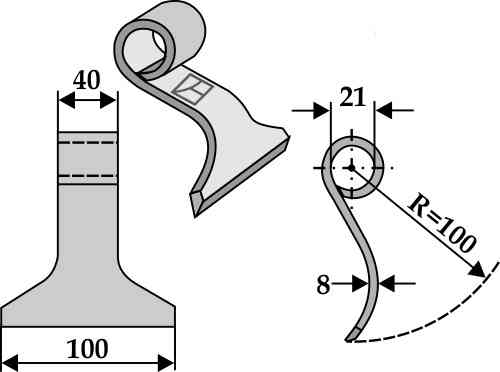 RDM Parts Klepel passend voor Agromec 3000548