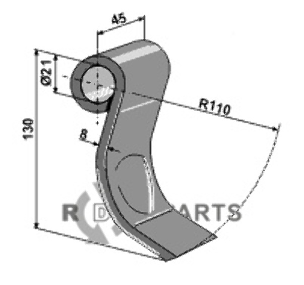 RDM Parts Klepel passend voor Spearhead 7770699