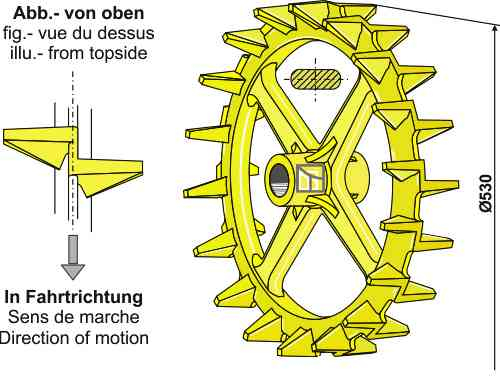 Nokkenring - Ø530mm passend voor Väderstad 101005