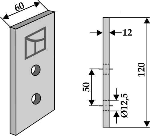 RDM Parts Mes voor grachtenfrees
