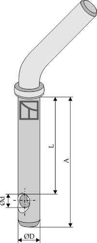 Socket pins with curved handle