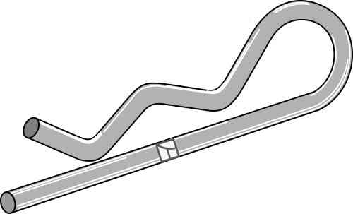 Borgveer met enkele veer Borgveer met enkele veer