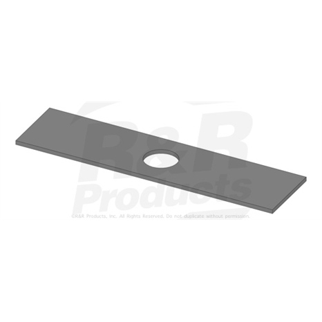 Edger blade - 2x8x1 in hole -.125 thick