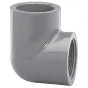 Adapter Knie 90° Innenkleber x Innengewinde - PVC-Druckfitting dickwandig
