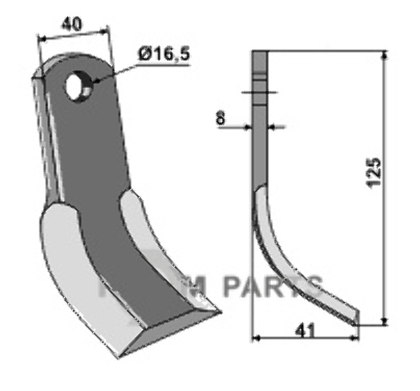 RDM Parts Y-Messer geeignet für Nobili 19813-1781000