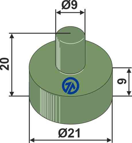 Rubber spring element