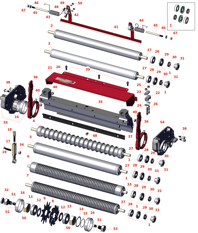 Toro Greensmaster TriFlex 3420 Dethatching Reel & Frame