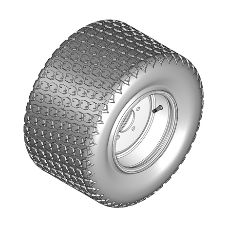 Tire w/wheel assy