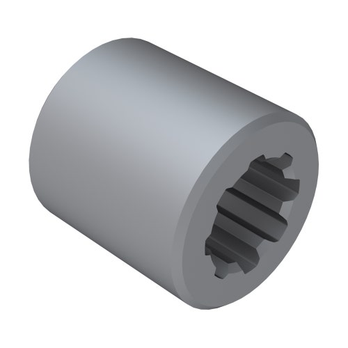 Coupler - v-cut 8 tooth