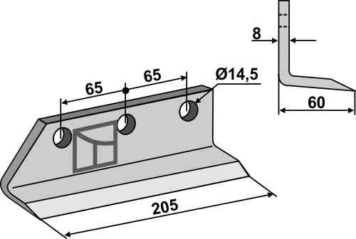 RDM Parts Mes voor grachtenfrees