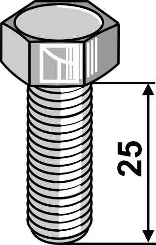 Bolt for rotary mower blades - M10x1,5 - 10.9 fitting for B.C.S. 56226918