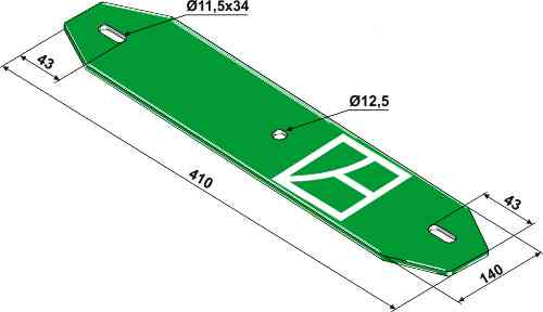 Bladveer - 410 passend voor Kverneland 057066