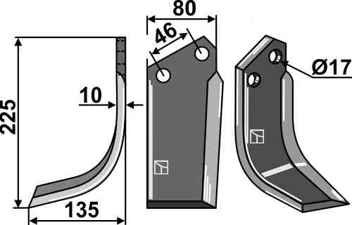 Blade, left model ree-01l