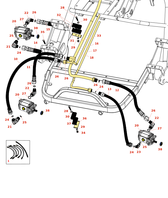 Toro Greensmaster 3050 Hydraulic Reel Motors Toro Greensmaster 3050 Hydraulic Reel Motors