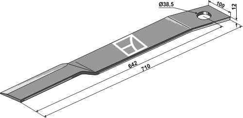 RDM Parts Messer geeignet für Schulte 401032