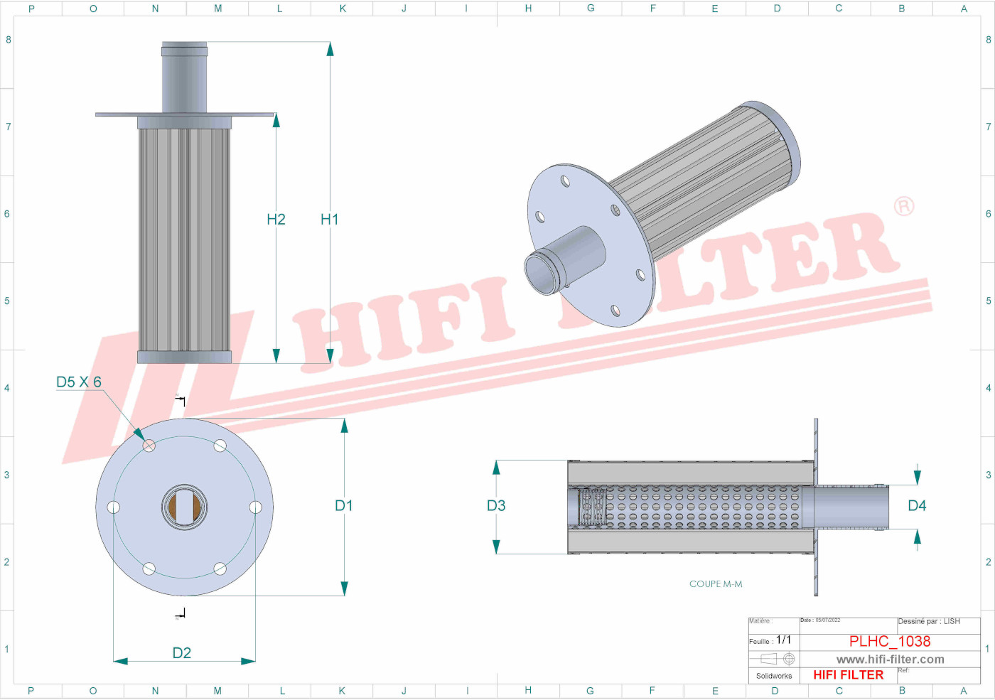 Hydraulic filter passend voor mann 6230052671