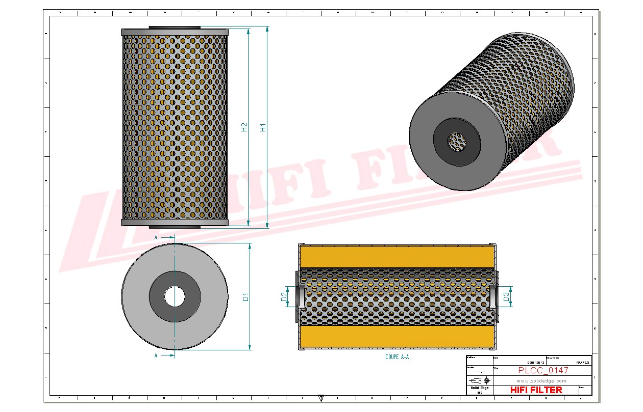 Fuel filter passend voor fluitek p 6018-30b2