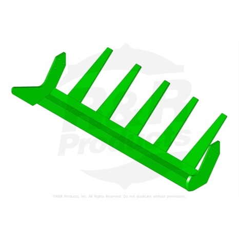 Sod blade - 24 formed w/short tap fingers- hard faced