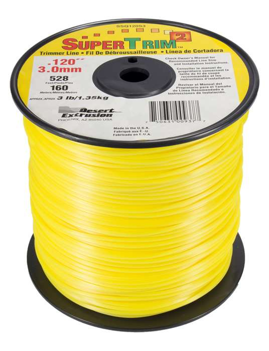 Trimmer line supertrim2™ shaped yellow .120" / 3.0mm