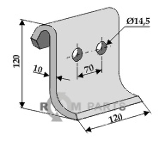 RDM Parts Spindel egnet til Dücker 990