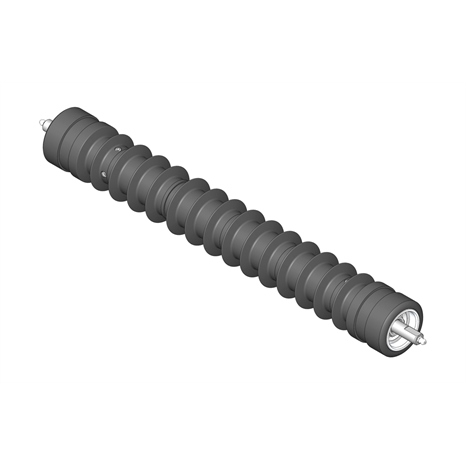 FUSION GROOVED POLYETHYLENE ROLLER