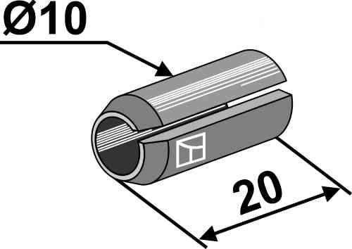 Clamping pin - Ø10x20 51-1052