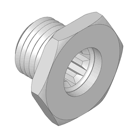 Nut - splined rh thrd .812 long Nut - splined rh thrd .812 long