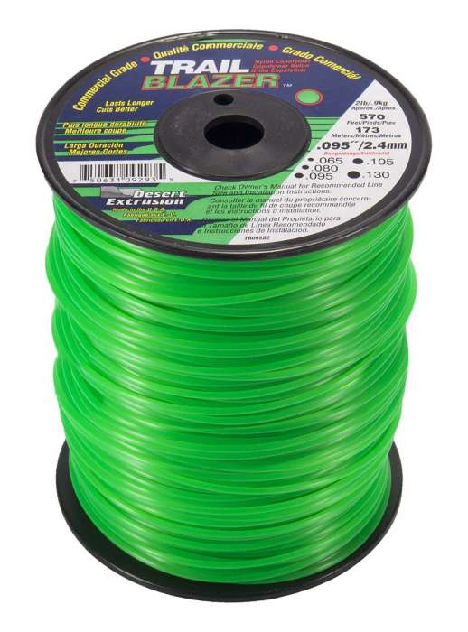 Trimmer line trailblazer™ round green .095" / 2.4mm