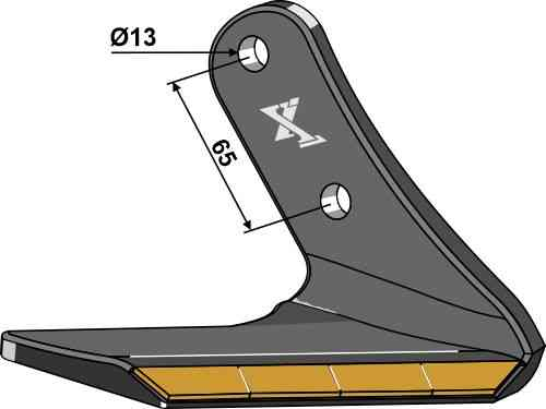Replacement wing Hard metal - right fitting for Amazone / BBG 78708679 / 78708830