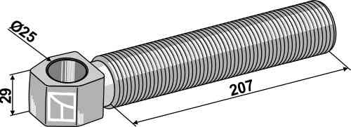 Articulated spindle Ø25