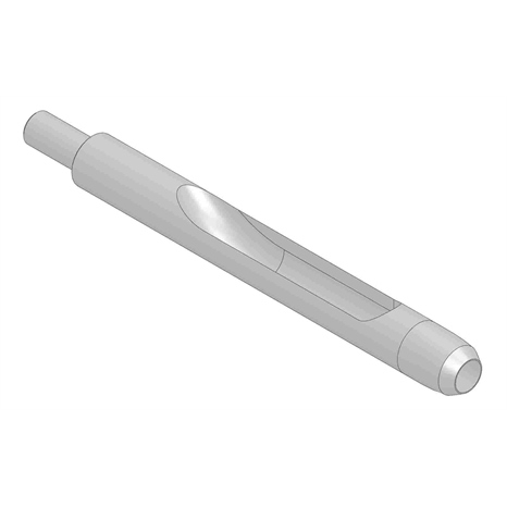 Alloy machined side-eject tine - .472mt x 7.000l x .640od
