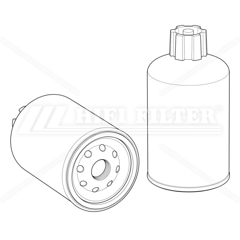 Fuel water separator filter passend voor fleetguard fs 19768