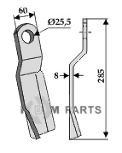 RDM Parts Comminution blade