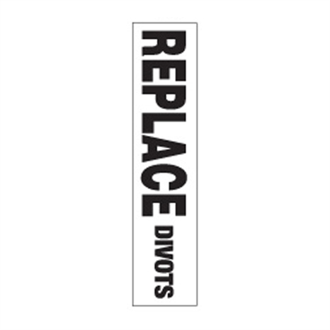 Decal - sign replace divots