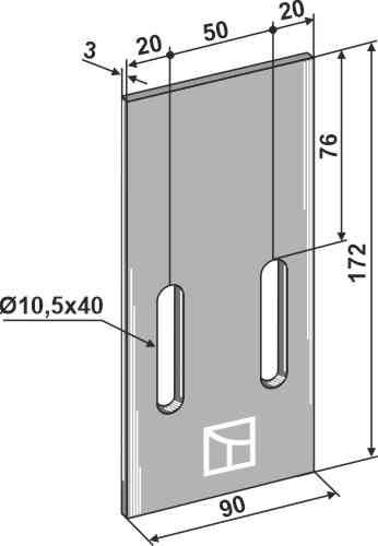 Abstreiferblech für packerwalzen 51-e102 Abstreiferblech für packerwalzen 51-e102