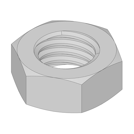 Nut - 1/2-13 zinc