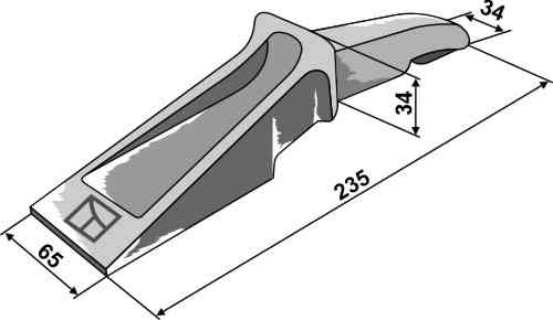 Digging teeth fitting for Lehnhoff 411F