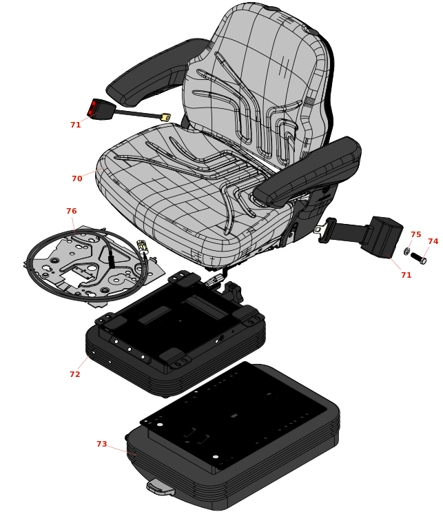 Toro Groundsmaster 4700-D Seat