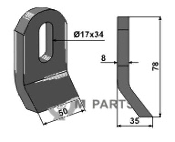 RDM Parts Slagle egnet til Zappator 61000422