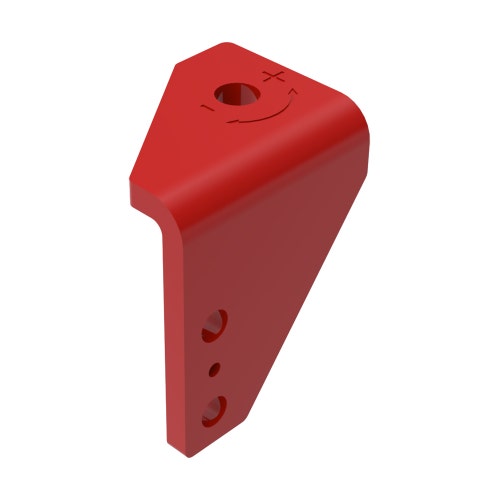 Bracket - lh bedknife adj
