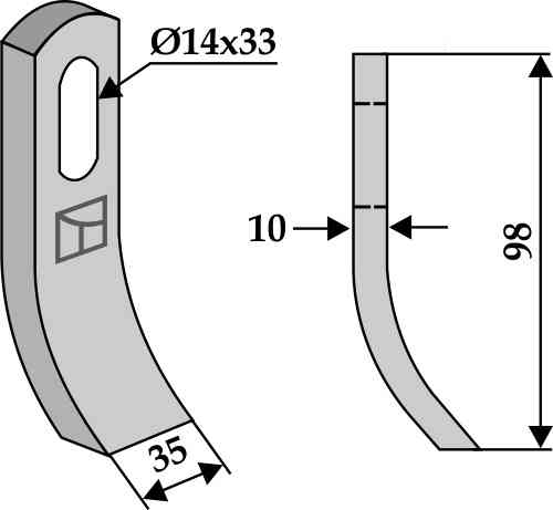 RDM Parts Klepel passend voor Votex 45.03.030