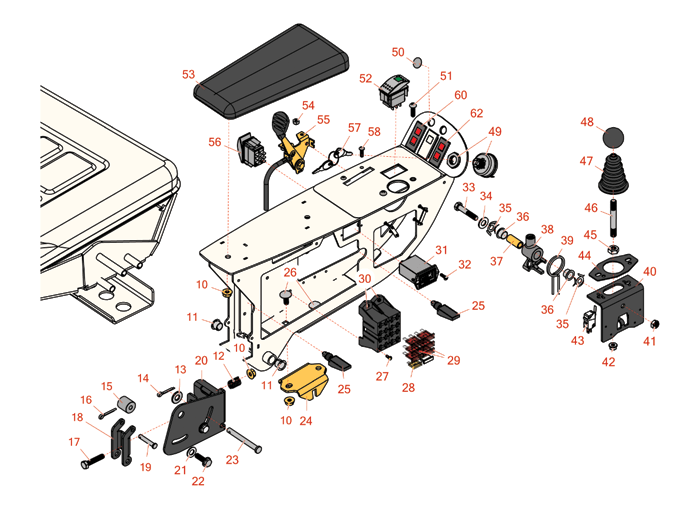 Control arm parts suitable for your Toro Groundsmaster 4300-D