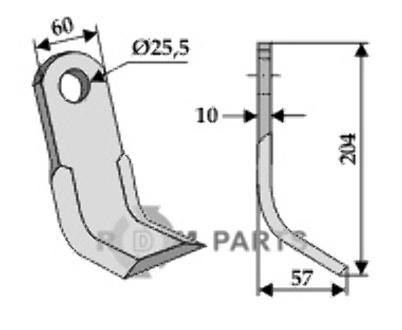 RDM Parts Y-blade fitting for Breviglieri 55202