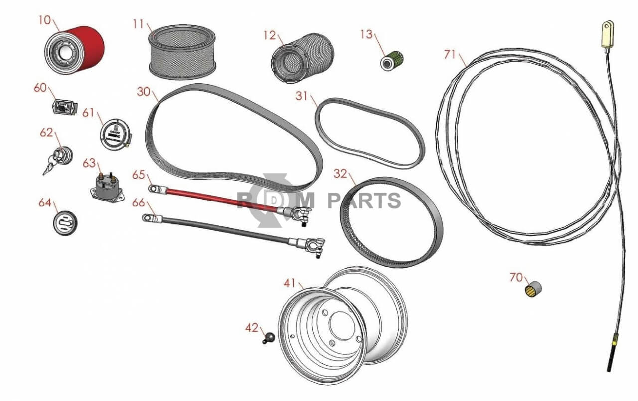 Replacement parts for Reelmaster 216 traction parts