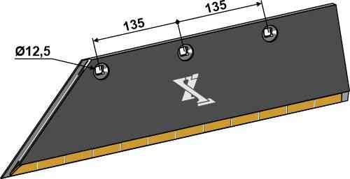 Schar-Hinterteil 15x150 SB58D L - links geeignet für Lemken 3352139