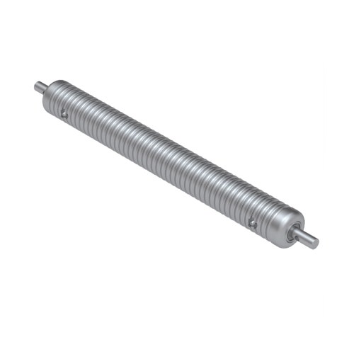 Roller - grooved machined aluminum