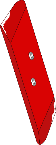 Schaarpunt 65x12 - links passend voor Vogel u. Noot P90.035.02